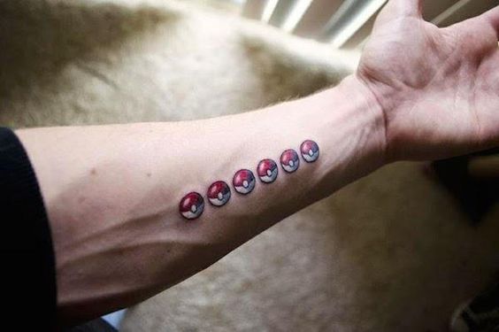 Pokeball Pokemon tattoos