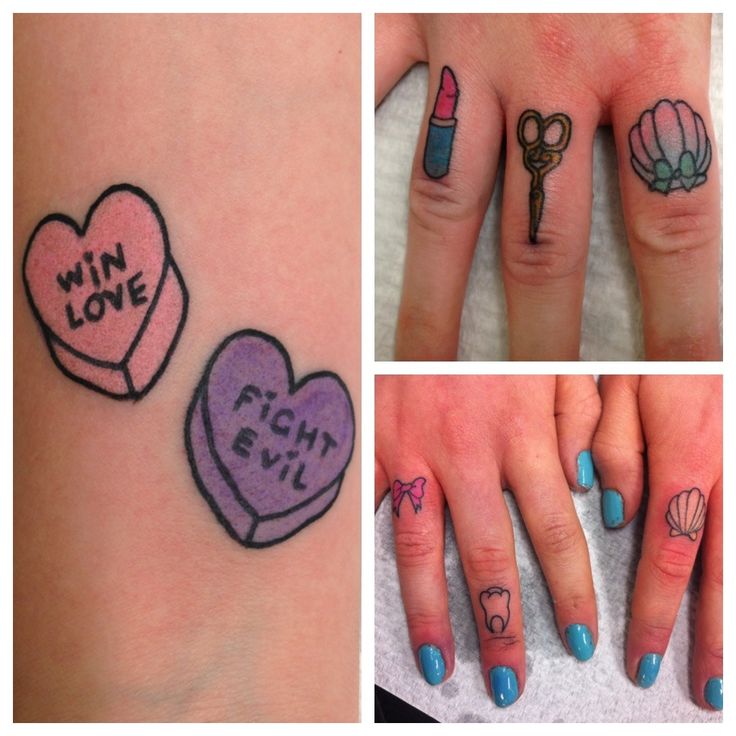 Pretty finger’s tattoo by lauren winzer