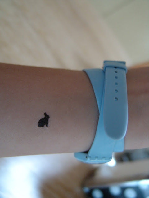 Pretty rabbit tiny tattoo