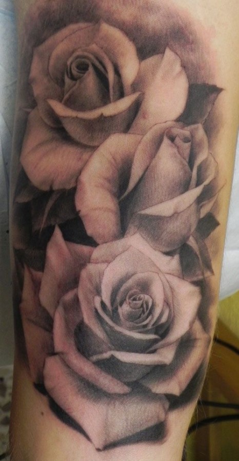 Roses tattoo by Xavier Garcia Boix