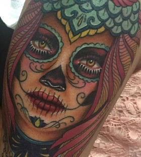 Santa Muerte tattoos for men Santa Muerte tattoos for men