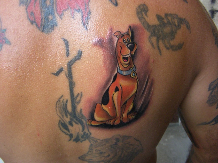 Scooby doo back tattoo