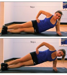 side plank for love handles