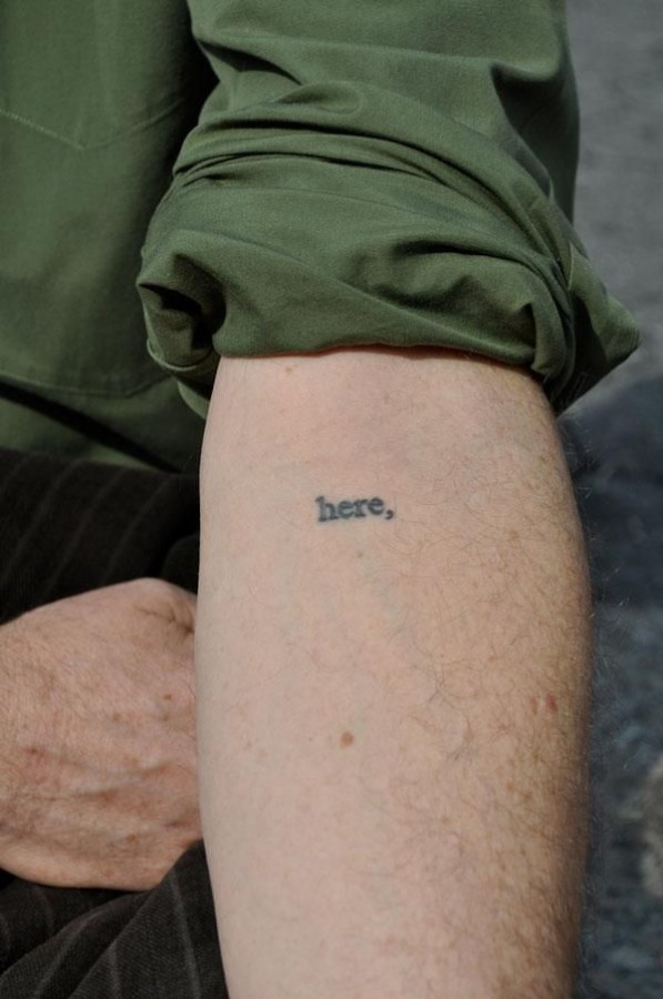 Simple quote tiny tattoo