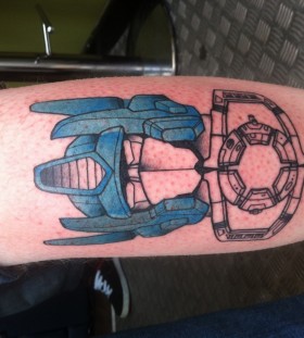 Simple transformers arm tattoo