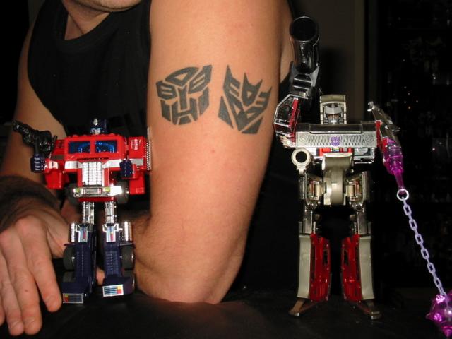 Simple transformers logo tattoos