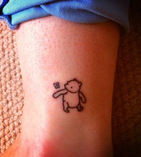 Simple winnie the pooh tattoo
