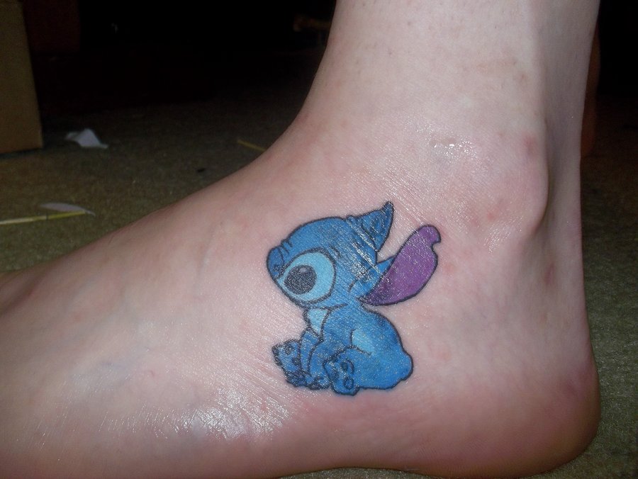 Small Stitch foot tattoo