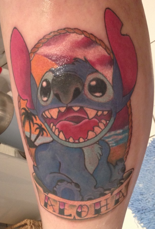 Stitch frame aloha tattoo