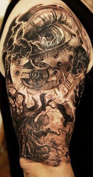 Stunning arm tattoo by Dmitriy Samohin