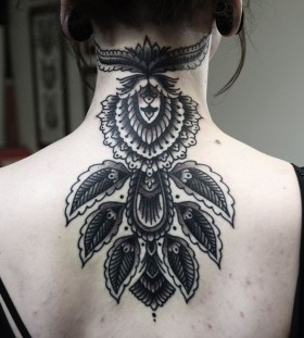 Stunning back tattoo by Philip Yarnell