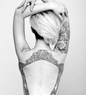 Stunning frame back tattoo