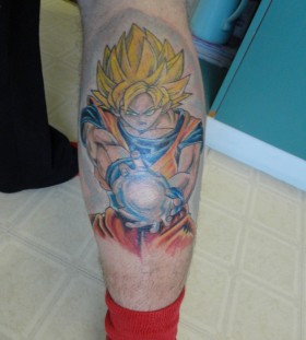 Super saiyan goku tattoo