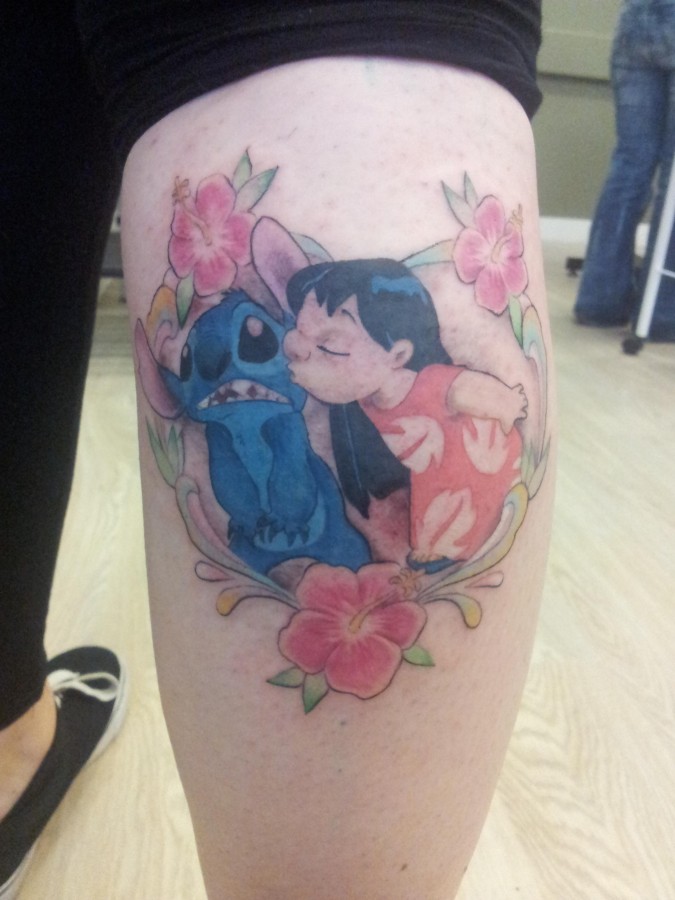 Sweet Lilo and Stitch tattoo