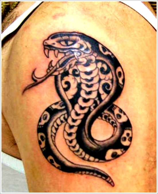 Sweet king cobra arm tattoo