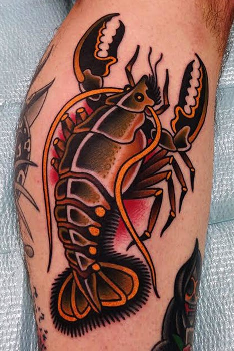 Sweet lobster tattoo