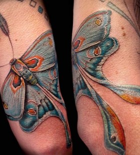 Sweet moth tattoo by Esther Garcia