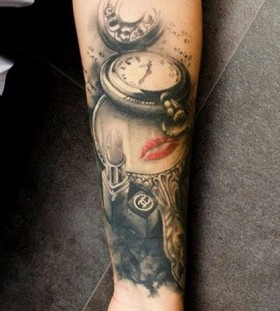 Sweet pocket watch tattoo