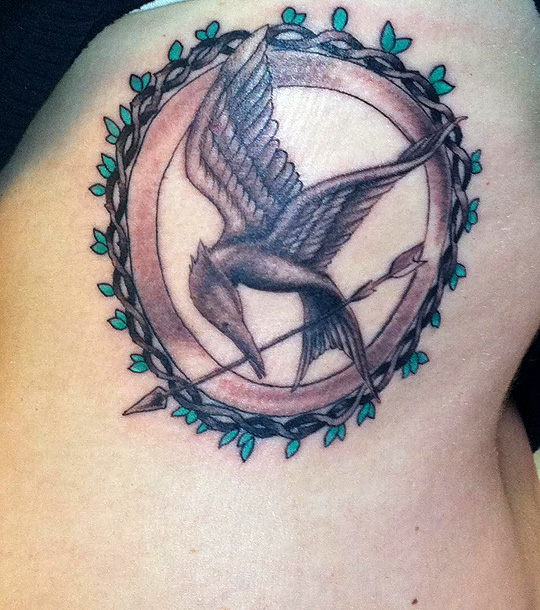 The hunger games mockingjay tattoo