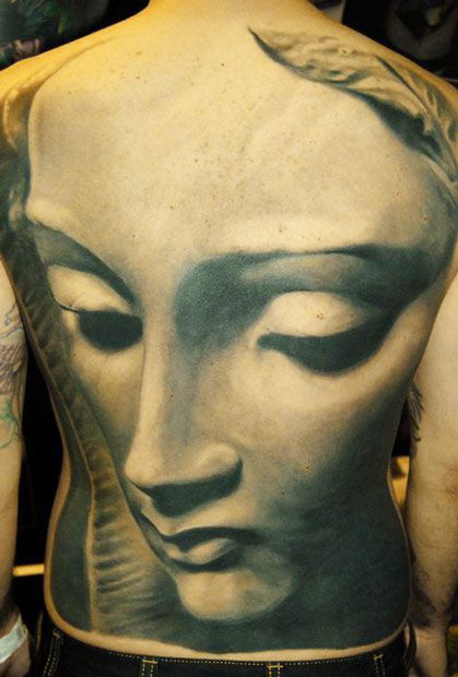 Unbelievable back tattoo by James Tattooart