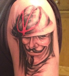 V for vendetta arm tattoo