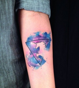 Watercolor tattoo by Andres Guevara Watercolor tattoo by Andres Guevara