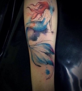 Watercolour mermaid Watercolour mermaid