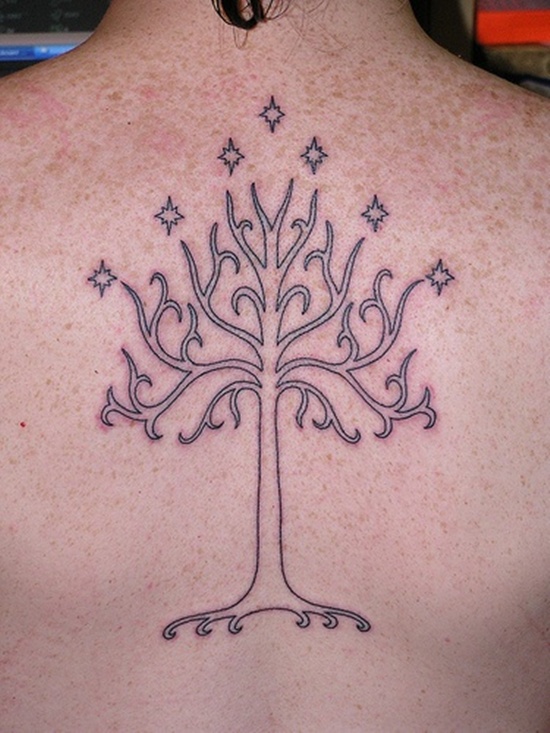 White tree of gondor tattoo