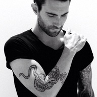 Adam Levine Amazing Tiger Tattoo