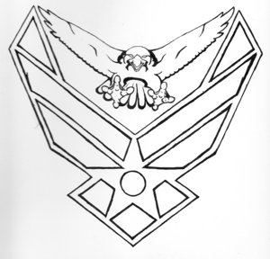 Simple Air Force Tattoo Designs Pictures