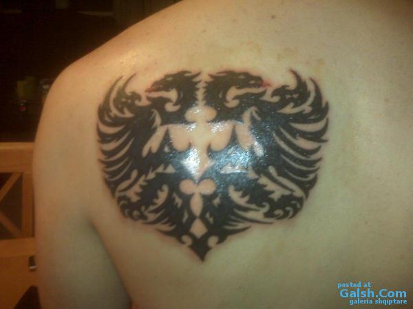 Wonderful Albanian Eagle Tattoo