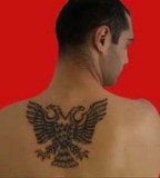 Albanian Tattoo Lilzeu Tattoo on Men's Back
