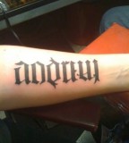 Ambigram Tattoo On Arm