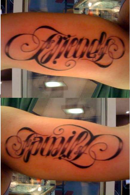 Excelent Ambigram Tattoo Design