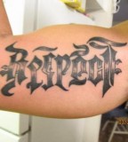 Stunning Ambigram Tattoo design On Arm