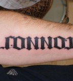 Connor Ambigram Tattoo Design