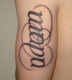 Swirl Ambigram Tattoo Design