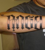 Angel Ambigram Tattoo Design