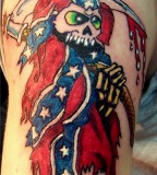 American Battle Flag Tattoo Design