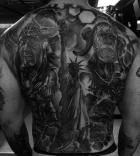 american history full back tattoos for men american history full back tattoos for men