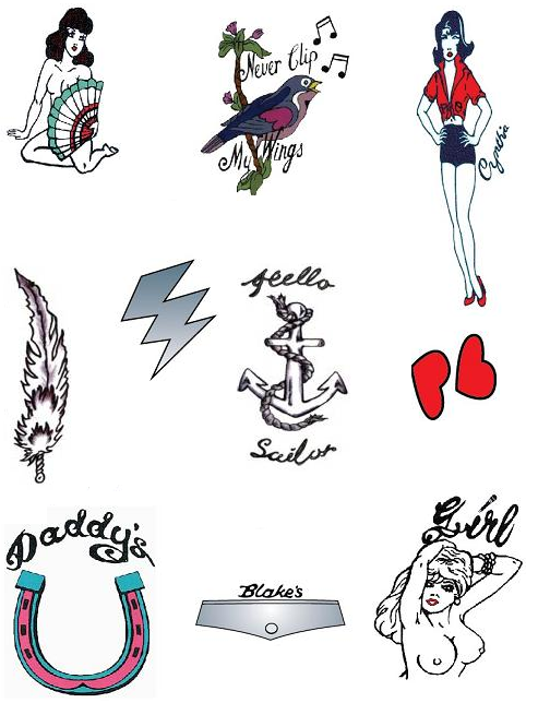 Long Lasting and Cool Temporary Tattoos Amy Winehouse (NSFW)