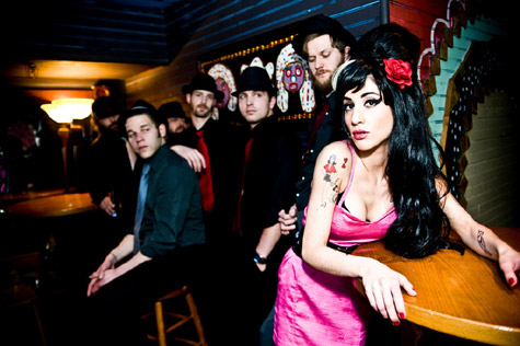 Amy Winehouse Temporary Tattoo Design Idea