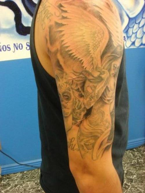 Arm Angel Tattoos Ideas For Men