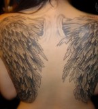 Angel Tattoos With Wings for Women
