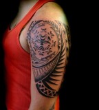 Arm Tribal Tattoos Design For Men