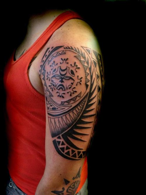 Arm Tribal Tattoos Design For Men