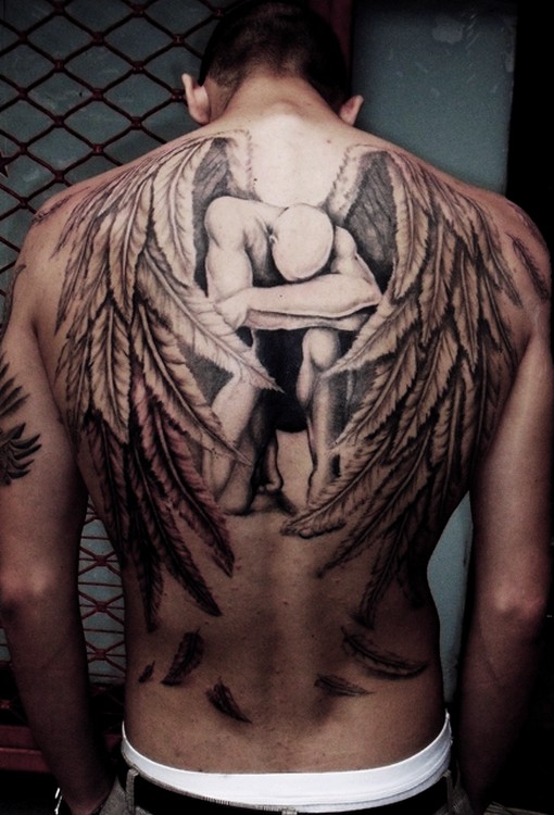 Fashion Buster Angel Tattoos For Men