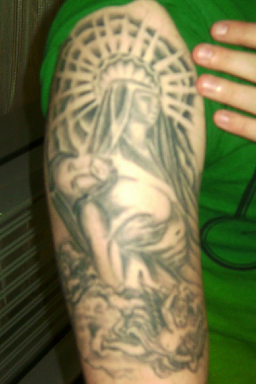 Angel Tattoo Design on Arm for Men