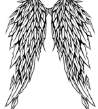 Angel Wing Tattoo Design Sample
