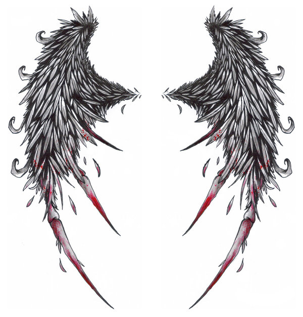 Broken Angel Wings Tattoo Designs